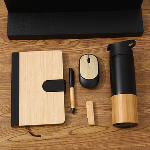 Produit le plus vendu sur Alibaba : Coffrets cadeaux d'affaires intelligents, bloc-notes promotionnel avec stylo, souris sans fil, bouteille isotherme, cadeau - Product Image 3