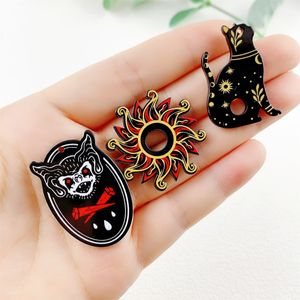 Akrilik <span class=keywords><strong>Tarot</strong></span> Charms ile gotik <span class=keywords><strong>Tarot</strong></span> kurulu çekicilik ay güneş kanat yılan siyah Divination kurulu takı Dangle - Product Image 5