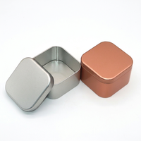 Boîte en métal carrée personnalisée pour l'emballage de biscuits et de bonbons de Noël - Boîte cadeau de Noël de qualité alimentaire pour les friandises