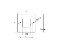 Plaque d'ancrage carrée en acier inoxydable pour main courante de balcon et escalier - Design moderne, haute résistance, répond aux exigences de charge 5