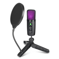 Nouveau microphone USB 2022 pour ordinateur portable, streaming YouTube, musique, chant et jeux