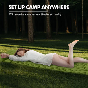 Certificado de patente Durable Portable Ultralight TPU Inflable Camping Sleeping Pad con bomba de pie incorporada Colchón de aire - Product Image 2