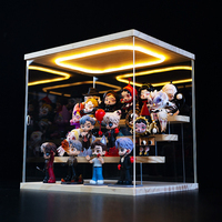 Vitrine d'exposition personnalisée en acrylique avec rétroéclairage LED pour bijoux, promotion, musée, stand de salon professionnel