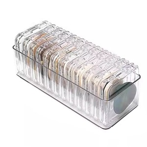 Transparent <b>Makeup</b> Organizer <b>Box</b> With Lid Desktop Storage For Powder Puff Jewelry Bracelet Display Case Eco Friendly - Product Image 4