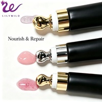 Expédition Rapide Vente en Gros Brillant à Lèvres Teinté Tube Squeeze à Tête Céramique Marque Privée Végétalien Hydratant Haute Brillance Longue Durée