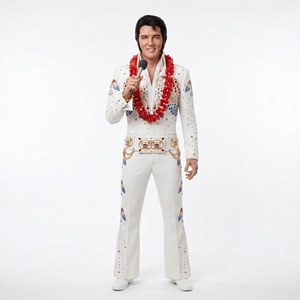 Figura de Cera de <span class=keywords><strong>Elvis</strong></span> <span class=keywords><strong>Presley</strong></span> Hecha a Mano, Realista, de Tamaño Real, para Museo de Cera - Product Image 4