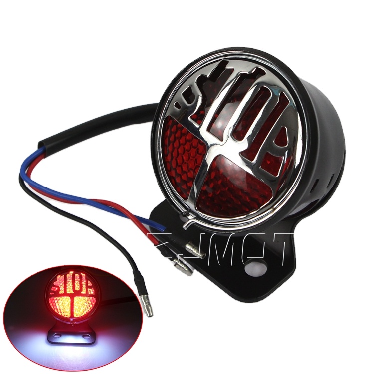 Feu Arrière LED Mini Moto – Rouge, 11 LEDs, Pour Scooter, ATV, Café Racer