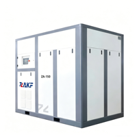 Compresseur d'air industriel à vis ZAKF 150HP 110KW à vitesse fixe IP54 8bar 10bar 12bar fiable avec moteur à engrenages et économie d'énergie pour le ciment