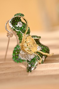 Broche Floral de Esmeralda de Lujo, Joyería <span class=keywords><strong>Colombiana</strong></span> de Alta Gama TIANSHE, Accesorios de Plata Pura S925, Regalos para el Día de Acción de Gracias - Product Image 6