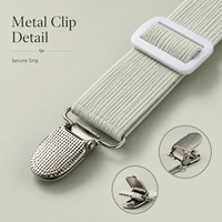 Sangles de maintien ajustables en métal écologique pour draps, attaches pour draps-housses, bretelles, sangles pour textiles de maison, sacs et chaussures