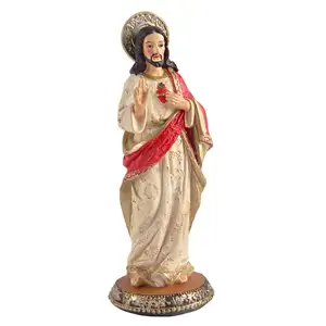 Katholieke Religieuze Beeldjes Hars Heilige Familie Standbeeld Beeldje Maagd Maria Sculptuur Jezus Kerststal Gift Home Decor