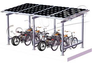 Yuens personnalisé pare-soleil étanche abri solaire pour vélos hangar à vélos rails support Structure - Product Image 5