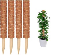 4Pcs 12 16 20 24 Inches Moss Pole pour Plantes Monstera Moss Pole for Coir Pole for Indoor Potted Plants