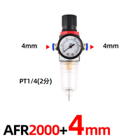 Processeur de source d'air Séparateur huile-eau AFR2000 Filtre régulateur de pression Compresseur d'air Petit pneumatique