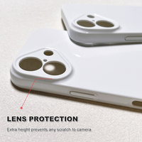 Coques de téléphone vierges pour iPhone 17, film rigide brillant non revêtu 3D, entièrement enveloppées, pour sublimation, fourniture d'usine