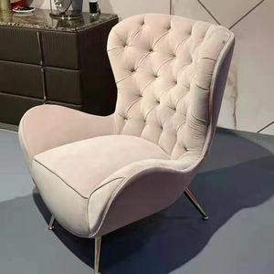 Đồ nội thất sofa Set t/t Ghế bành Ghế phòng khách phòng chờ đơn Sofa nhà vải thiết kế hiện đại ackengolditablewarehotel nhung - Product Image 2