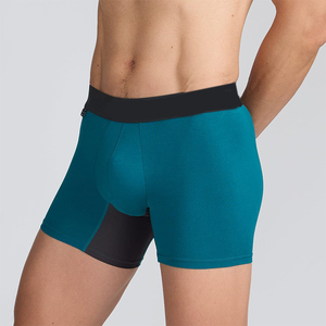 Ropa Interior Masculina de Fibra de Bambú Antibacteriana y Spandex, Ligera, Cómoda, de Secado Rápido, Tipo Bóxer con Cintura Elástica - Product Image 3