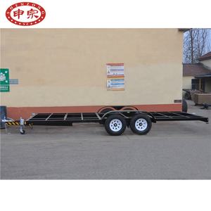 Chasis de remolque de esqueleto plano de eje tandem de 3,5 toneladas a la venta - Product Image 3