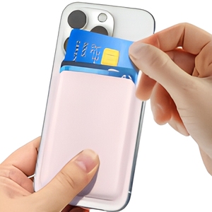 Suitable for Apple 17, iPhone 16, MagSafe <b>Wallet</b> Magnetic Card <b>Holder</b>, Leather Cover, PU Strong Magnetic Card <b>Holder</b> - Product Image 1