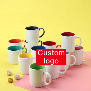 2026 High Quality Custom LOGO 330ml Colorful Inner Coffee Cup Sublimation Blanks Ceramic Coffee Mug Supplier Sublimation Mug