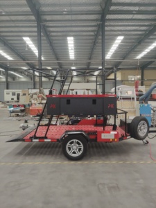Nouveau Design 800 kg, essieu tandem, hydraulique, <span class=keywords><strong>remorque</strong></span> de moto avec cadre à bagages, pelle, <span class=keywords><strong>remorque</strong></span> plate, <span class=keywords><strong>remorque</strong></span> de voiture Offre Spéciale - Product Image 2