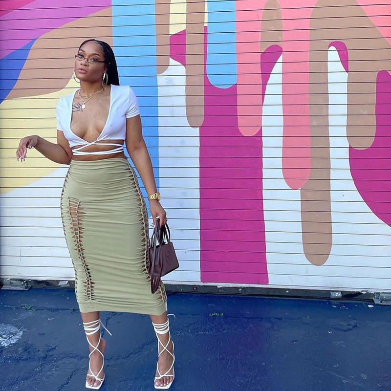 Jupe Long Maxi Pencil Skirts Pencil Skirt Green Stylish Versatile