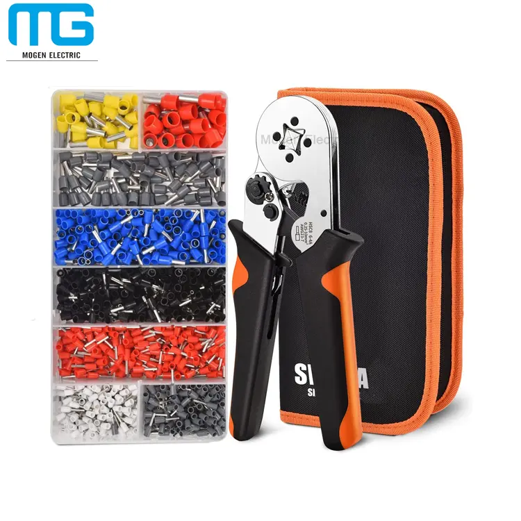 Ferrule Crimping Tool Kit with 1200PCS ferrules insulated wire end terminals connectors