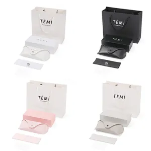 Custom Handmade Protectable <strong>Hard</strong> <strong>Glasses</strong> <strong>Cases</strong> PU Leather Material Package Sunglasses Packaging <strong>Set</strong> for Men Women - Product Image 5