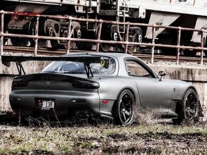 1993-1996 di ALIMENTAZIONE GT STILE FIBRA di CARBONIO SPOILER ALA PER <span class=keywords><strong>MAZDA</strong></span> RX7 FD3S - Product Image 4