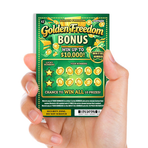 Lotería Rasca y Gana al por Mayor, Personalizada con Datos Variables, Estilo Doble Premio, Impresión Digital, Número de Lotería Rasca y Gana - Product Image 6