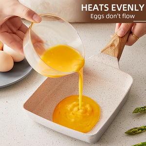 Poêle japonaise Mini poêle à frire antiadhésive pour œufs, petit-déjeuner et omelettes, durable et facile à nettoyer - Product Image 3