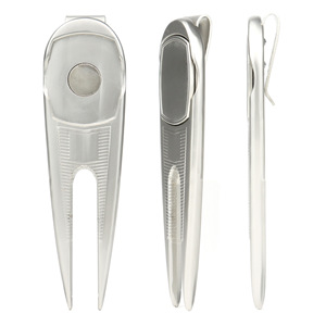 <b>Golf</b> Divot Tool With Magnetic Ball Marker Zinc Alloy Portable For Golfers - Product Image 2