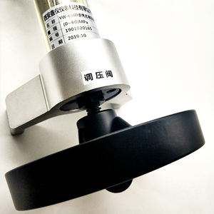 مضخة معايرة الضغط الهيدروليكية من الفولاذ المقاوم للصدأ 0-70Mpa مجموعة تعمل يدويًا مضخة معايرة الضغط لقياس الضغط - Product Image 4
