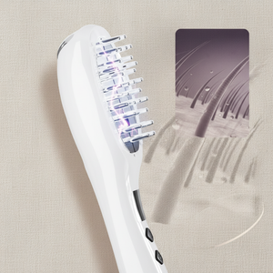 Brosse de massage du cuir chevelu électroplaquée, brosse à cheveux anti-statique à ions négatifs, soin des cheveux, traitement du cuir chevelu, appareil de beauté pour usage domestique - Product Image 1