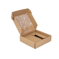 Boîte-cadeau pliable en papier ondulé avec logo personnalisé Emballage recyclable Boîtes d'expédition pour le commerce électronique pour les petites entreprises