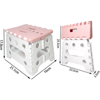 Petit Tabouret Pliant en Plastique Économique pour Intérieur et Extérieur, Idéal pour Entrée, Chambre, Entrepôt, Hôpital, Hôtel, Camping