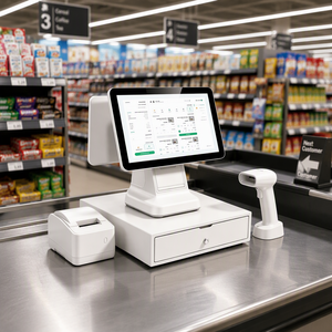 Terminal de point de vente industriel tout-en-un Windows 15,6 pouces pour la vente au détail de café - Product Image 1