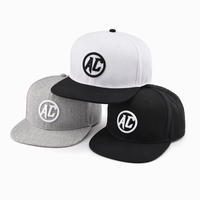 Topi Basket Berkualitas Tinggi Bordir 3D Flat Brim Fashion Personalisasi Custom SnapBack