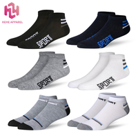 Vente en gros d'affaires pas cher cheville polyester hommes femmes chaussettes chaussettes en coton emballage de bande personnalisé