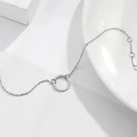 Bracelet à breloque unique en acier inoxydable martelé EManco pour le dropshipping – Charmant, classique, longueur réglable, cadeau idéal pour femme