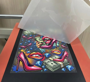 Film de transfert thermique tendance de qualité supérieure avec caoutchouc et silicone pour graphiques streetwear, cyberpunk, robot et femme guerrière tribale - Product Image 2