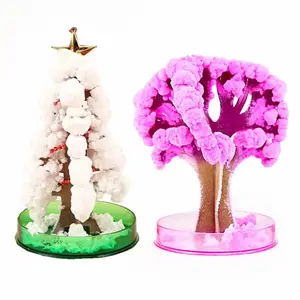 Colorful Christmas tree magical watering paper tree can bloom and crystallize creative Christmas gifts