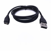 Gran oferta de alta calidad para relojes inteligentes Garmin Fenix 5 y 5X, Cable de carga, contactos de 4 pines, 5V, Metal de cobre puro con trenza