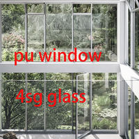 Profilé composite GRP anti-corrosion pultrudé en fibre de verre pour atelier de traitement des gaz résiduels, fournisseur de fenêtres en PU