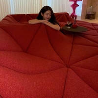 Canapé modulaire Dune, réplique de canapé de loisirs rouge de style célèbre designer français, pour la vente en gros et la personnalisation