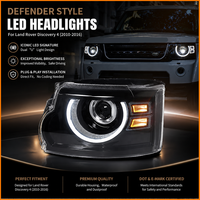 Phare avant de remplacement style Defender pour Land Rover Discovery 4 (2010-2016) – Amélioration pour les acheteurs de pièces automobiles