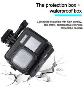 Étui étanche plongée et prise de vue pour GoPro <span class=keywords><strong>Hero</strong></span> <span class=keywords><strong>5</strong></span> 6 7 8 9 10 11 Étui étanche noir <span class=keywords><strong>go</strong></span> <span class=keywords><strong>pro</strong></span> accessoires de caméra de sport - Product Image 5