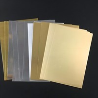Papier doré Papier d'estampage argenté Papier d'aluminium