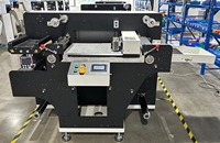 Máquina de Corte de Etiquetas en Rollo Digital Multifuncional de Formato Ancho A3, Controlada por PLC Delta, Cuatro Cabezales de Corte, Alta Velocidad