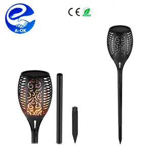 Bằng sáng chế IP65 không thấm nước Năng Lượng Mặt Trời năng lượng điện torch đèn led năng lượng mặt trời ánh sáng ngọn lửa 1 người mua